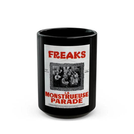 FREAKS (FRENCH) 1932 Movie Poster - Black Coffee Mug-15oz-Go Mug Yourself