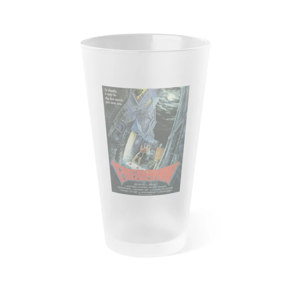 FREAKSHOW 1989 Movie Poster - Frosted Pint Glass 16oz-16oz-Frosted-Go Mug Yourself