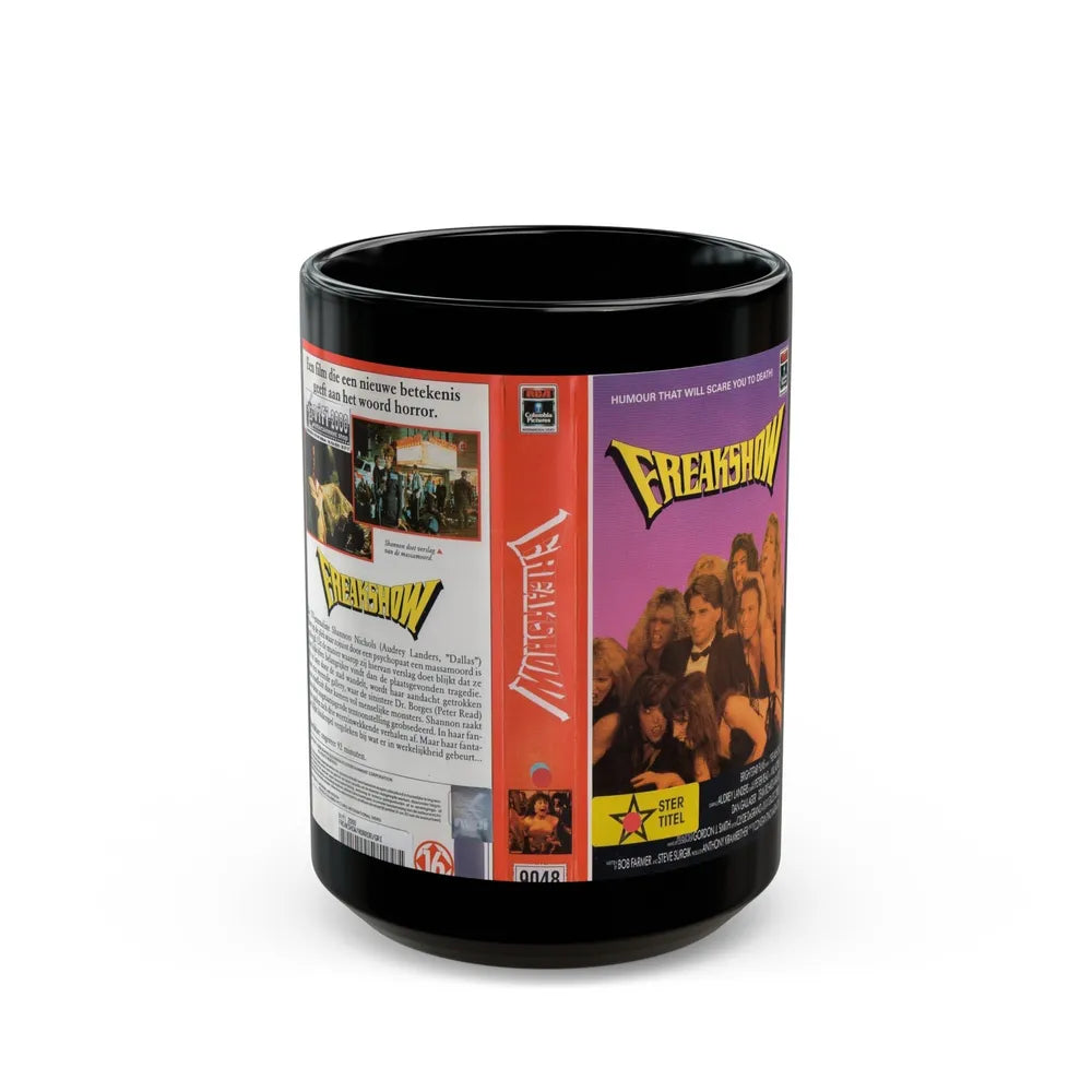 FREAKSHOW (VHS COVER) - Black Coffee Mug-15oz-Go Mug Yourself