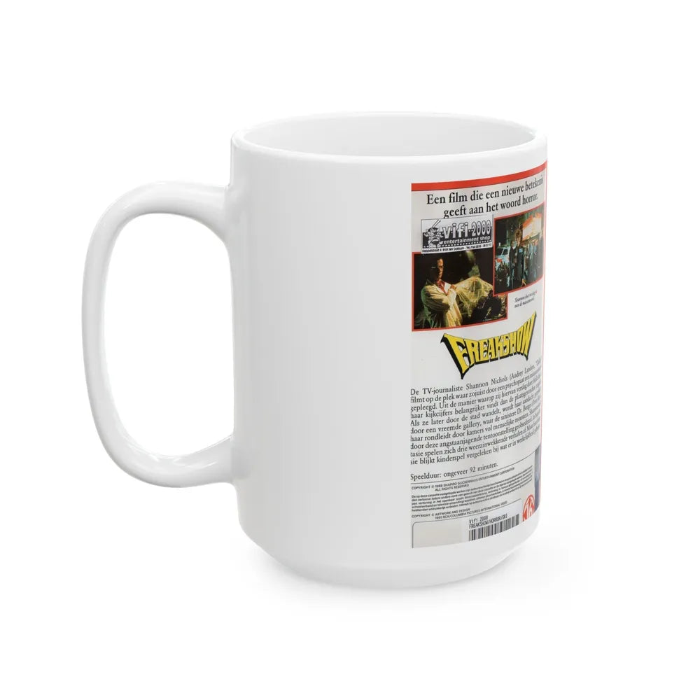 FREAKSHOW (VHS COVER) - White Coffee Mug-Go Mug Yourself