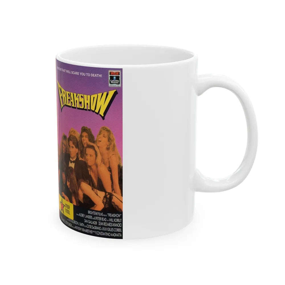 FREAKSHOW (VHS COVER) - White Coffee Mug-Go Mug Yourself