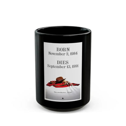 FREDDY'S DEAD (TEASER) 1991 Movie Poster - Black Coffee Mug 15oz - Go Mug Yourself