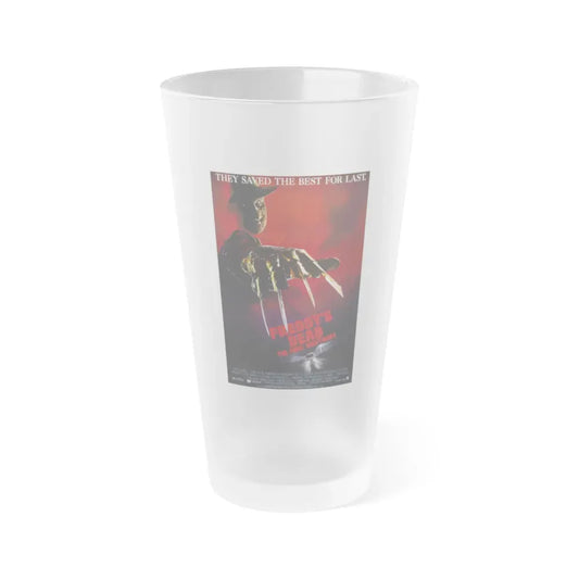 FREDDY'S DEAD THE FINAL NIGHTMARE 1991 Movie Poster - Frosted Pint Glass 16oz 16oz Frosted - Go Mug Yourself