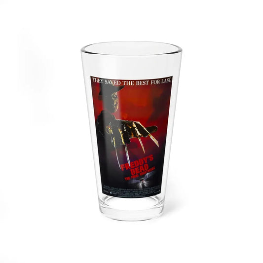 FREDDY'S DEAD THE FINAL NIGHTMARE 1991 Movie Poster - Pint Glass 16oz 16oz - Go Mug Yourself
