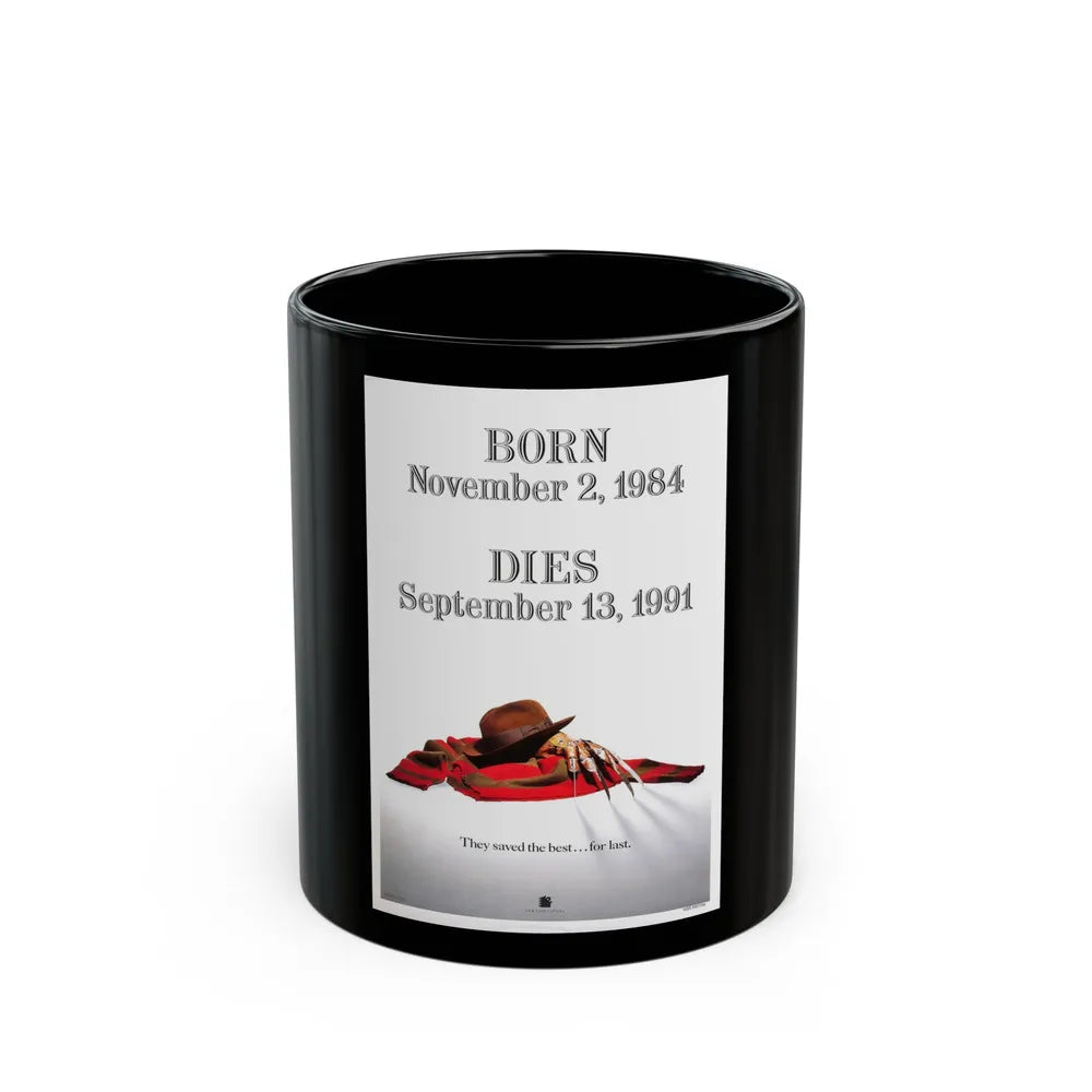 FREDDY'S DEAD (TEASER) 1991 Movie Poster - Black Coffee Mug-11oz-Go Mug Yourself