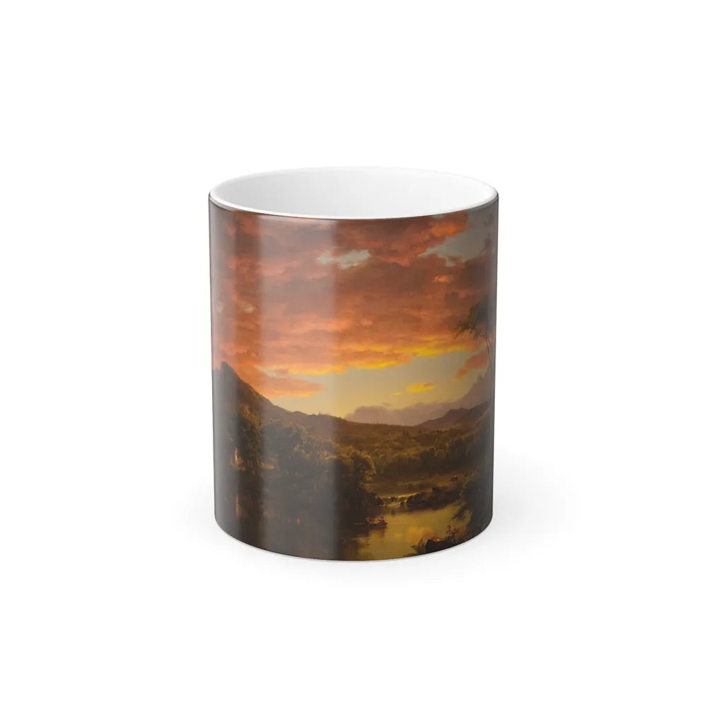 Frederic Edwin Church (1826-1900) A Country Home - Color Changing Mug 11oz-11oz-Go Mug Yourself