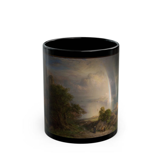 Frederic Edwin Church (1826-1900) Aegean Sea - Black Coffee Mug-11oz-Go Mug Yourself