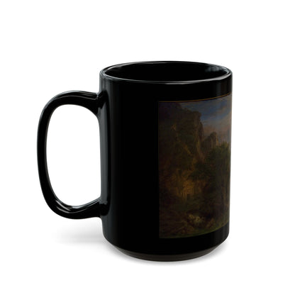 Frederic Edwin Church (1826-1900) Aegean Sea - Black Coffee Mug-Go Mug Yourself