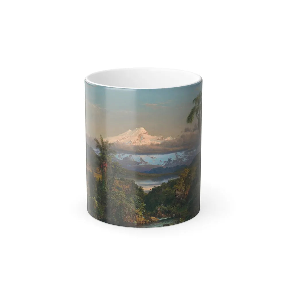 Frederic Edwin Church (1826-1900) Cayambe, Ecuador - 1858 - Color Changing Mug 11oz-11oz-Go Mug Yourself