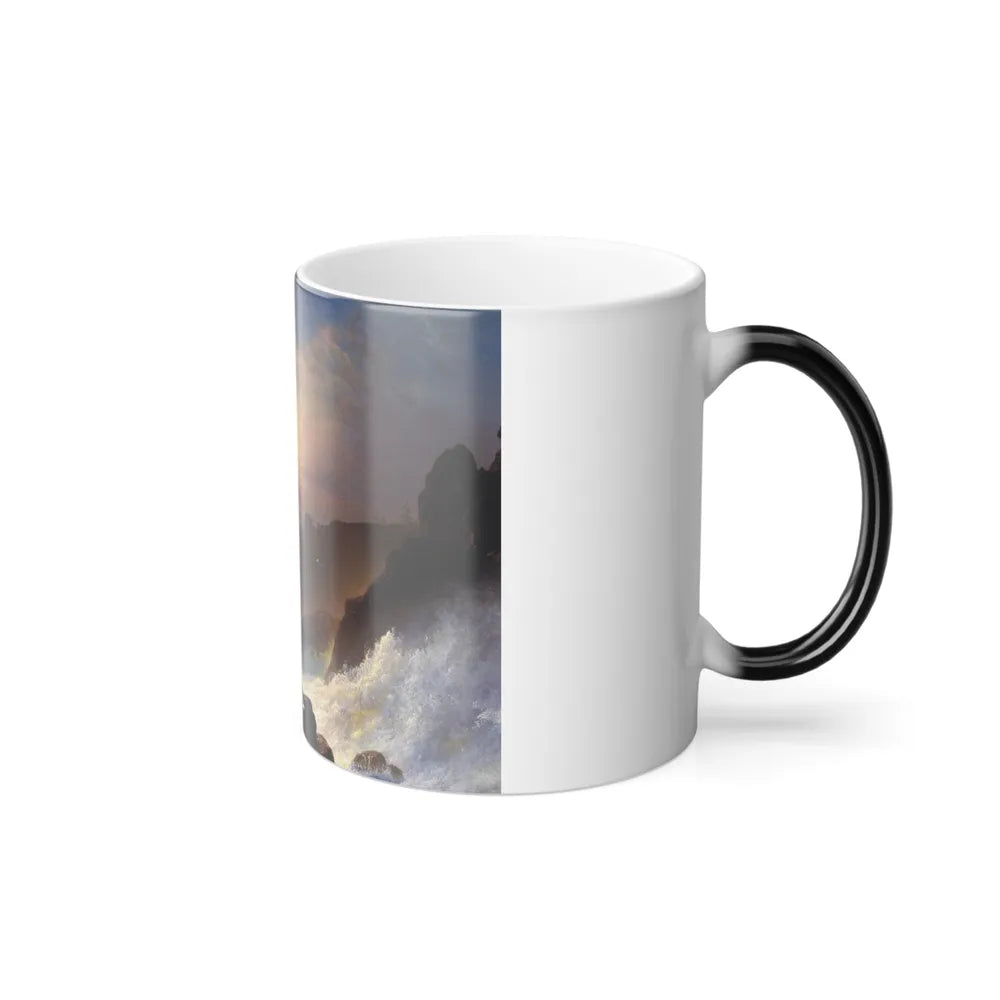 Frederic Edwin Church (1826-1900) Coast Scene, Mount Desert - oil on canvas 1863 - Color Changing Mug 11oz-Go Mug Yourself