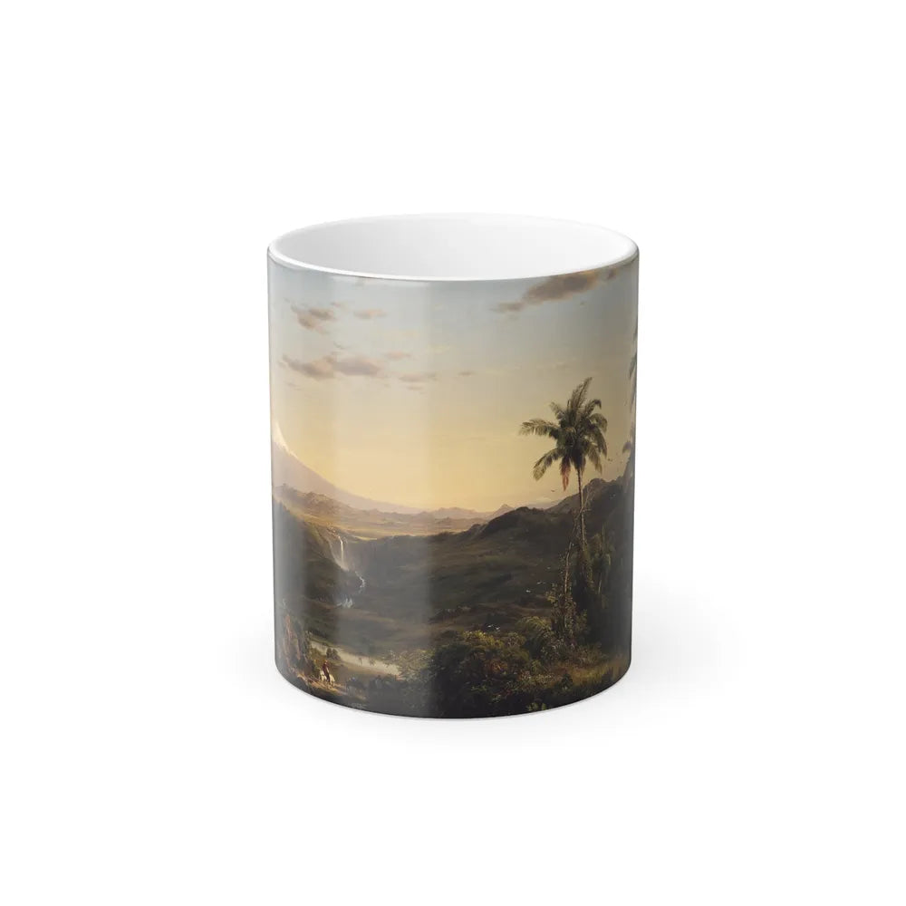 Frederic Edwin Church (1826-1900) Cotopaxi - oil on canvas 1855 - Color Changing Mug 11oz-11oz-Go Mug Yourself