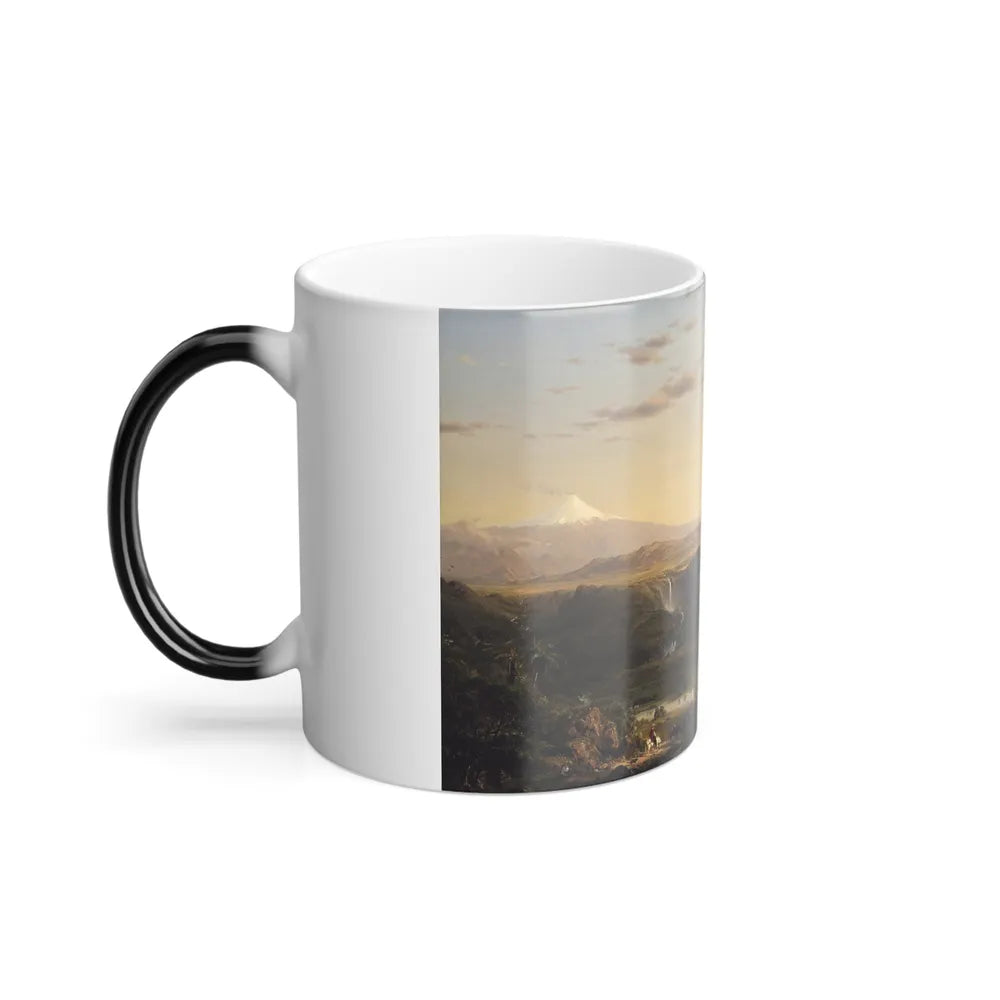 Frederic Edwin Church (1826-1900) Cotopaxi - oil on canvas 1855 - Color Changing Mug 11oz-Go Mug Yourself