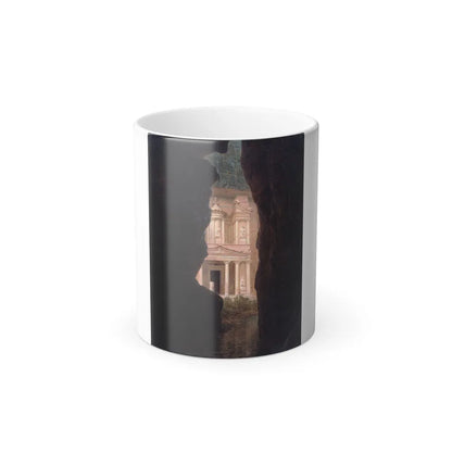 Frederic Edwin Church (1826-1900) El Khasne, Petra - Color Changing Mug 11oz-11oz-Go Mug Yourself