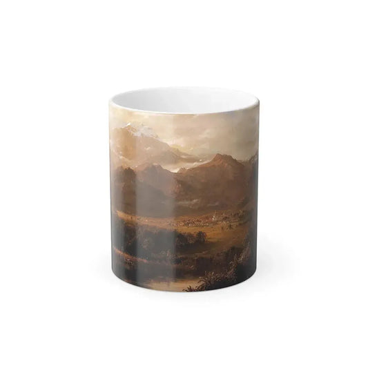 Frederic Edwin Church (1826-1900) Mountains of Ecuador - Oil on Canvas 1855 - Color Changing Mug 11oz 11oz - Go Mug Yourself