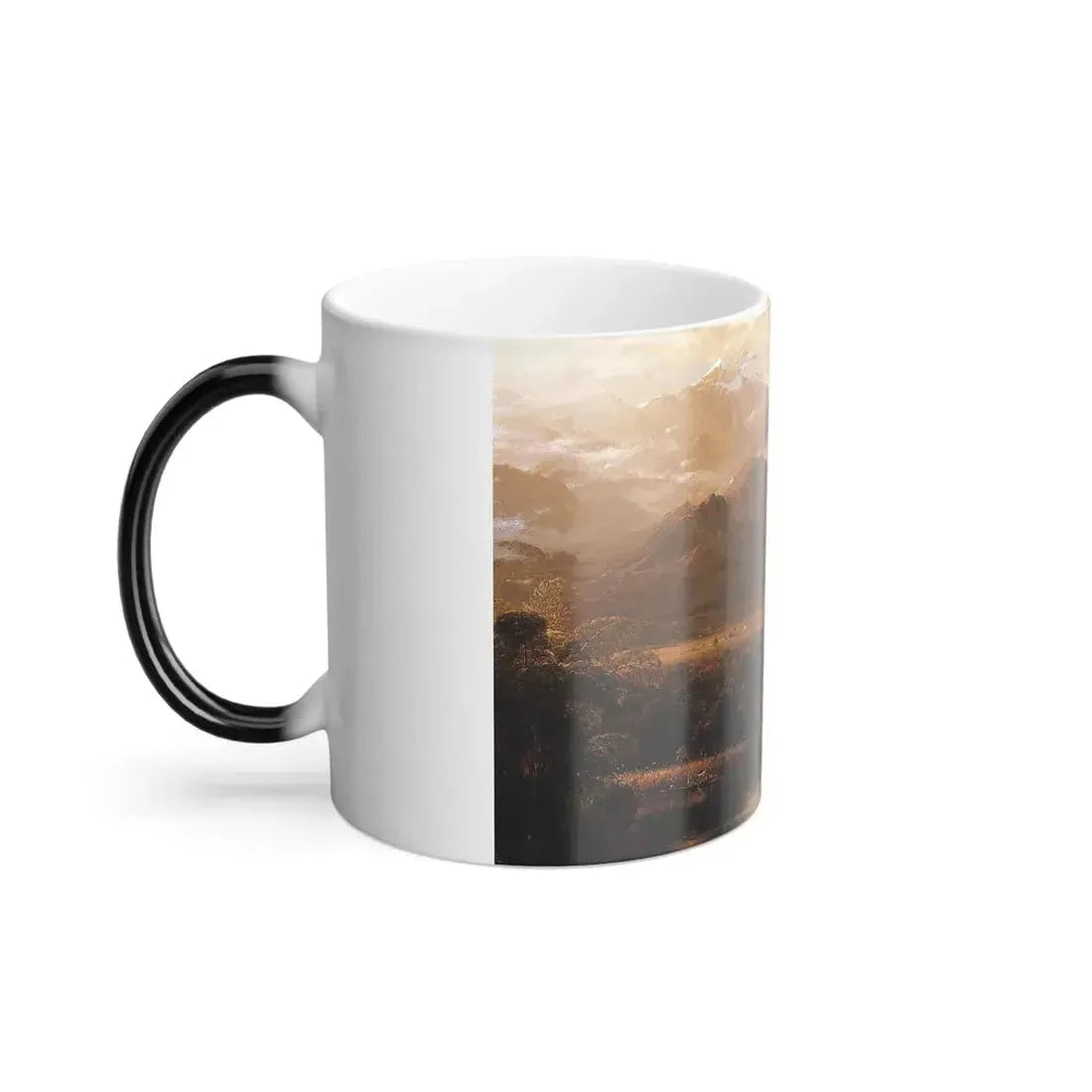 Frederic Edwin Church (1826-1900) Mountains of Ecuador - Oil on Canvas 1855 - Color Changing Mug 11oz - Go Mug Yourself