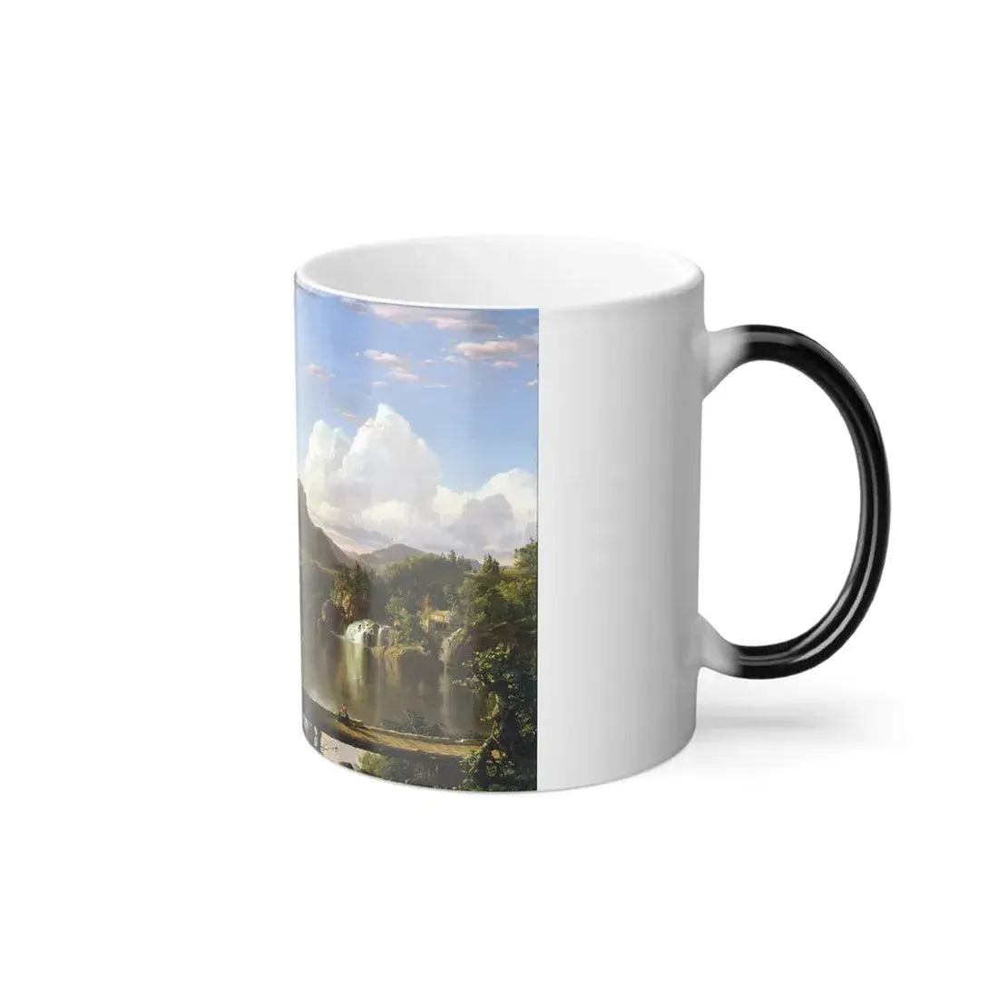 Frederic Edwin Church (1826-1900) New England Scenery - oil on canvas 1851 - Color Changing Mug 11oz - Go Mug Yourself