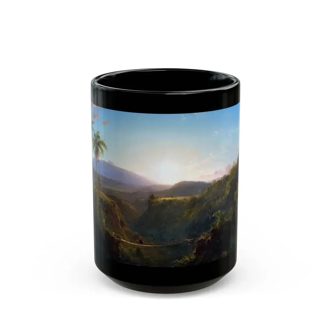 Frederic Edwin Church (1826-1900) Pinchincha - 1867 - Black Coffee Mug 15oz - Go Mug Yourself