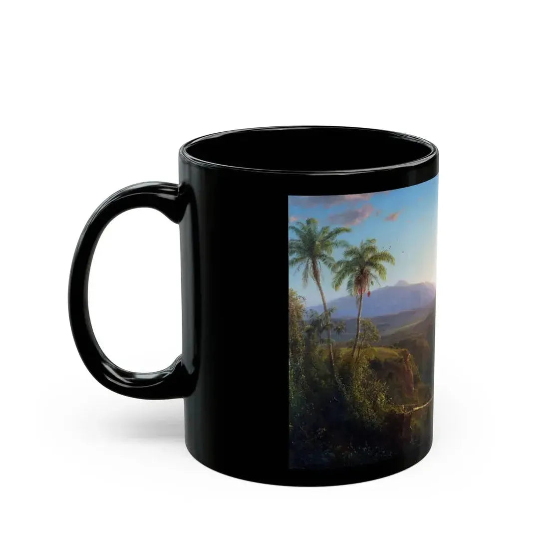Frederic Edwin Church (1826-1900) Pinchincha - 1867 - Black Coffee Mug - Go Mug Yourself