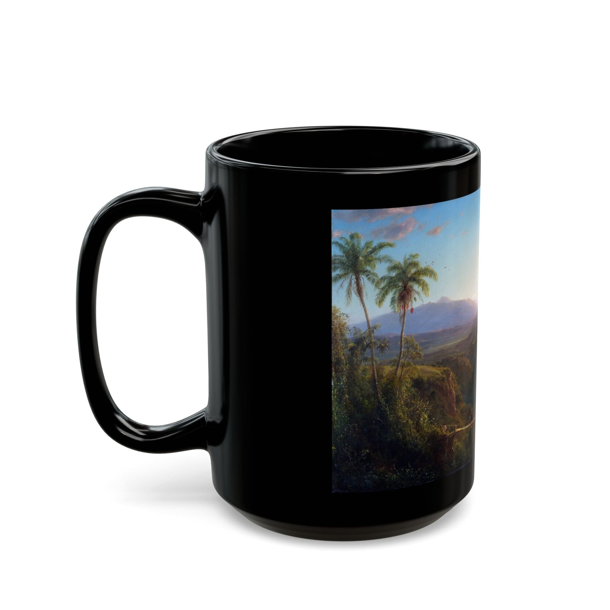 Frederic Edwin Church (1826-1900) Pinchincha - 1867 - Black Coffee Mug-Go Mug Yourself