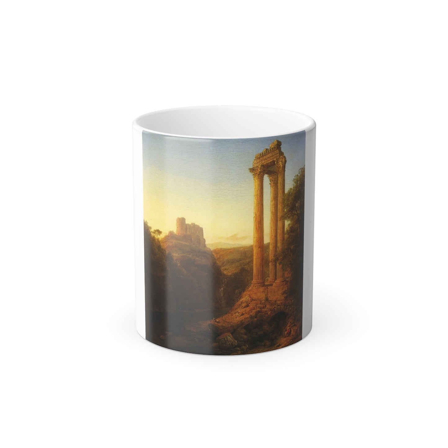 Frederic Edwin Church (1826-1900) Sunrise in Syria - Oil on canvas 1874 - Color Changing Mug 11oz-11oz-Go Mug Yourself