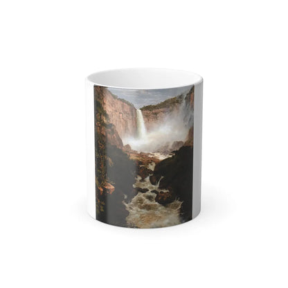 Frederic Edwin Church (1826-1900) Tequendama Falls, Near Bogota, New Granada - 1854 - Color Changing Mug 11oz-11oz-Go Mug Yourself