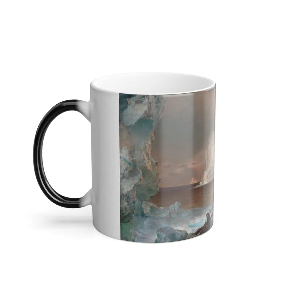 Frederic Edwin Church (1826-1900) The Icebergs - Oil on canvas 1861 - Color Changing Mug 11oz-Go Mug Yourself