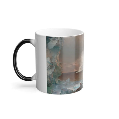 Frederic Edwin Church (1826-1900) The Icebergs - Oil on canvas 1861 - Color Changing Mug 11oz-Go Mug Yourself