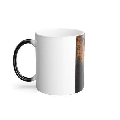 Frederic Edwin Church (1826-1900) The Natural Bridge Virginia - Oil on canvas 1852 - Color Changing Mug 11oz-Go Mug Yourself