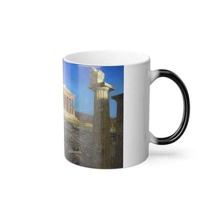 Frederic Edwin Church (1826-1900) The Parthenon - Oil on canvas 1871 - Color Changing Mug 11oz-Go Mug Yourself