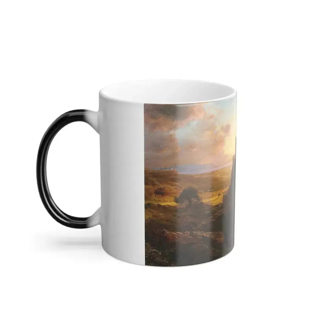 Frederic Edwin Church (1826-1900) The Ruins at Sunion Greece - Oil on board c1869 - Color Changing Mug 11oz - Go Mug Yourself