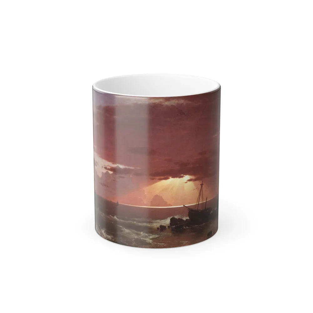 Frederic Edwin Church (1826-1900) The Wreck - Oil on Canvas 1852 - Color Changing Mug 11oz-11oz-Go Mug Yourself