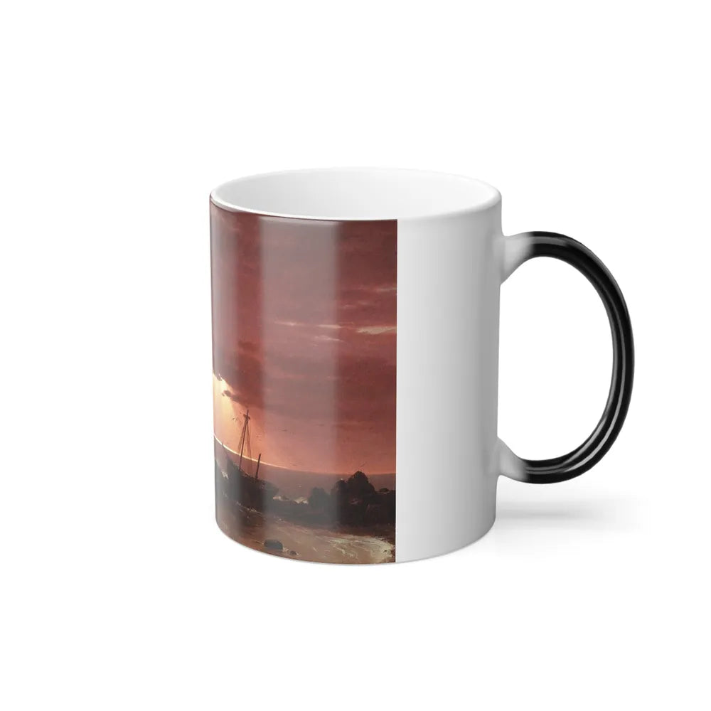 Frederic Edwin Church (1826-1900) The Wreck - Oil on Canvas 1852 - Color Changing Mug 11oz-Go Mug Yourself