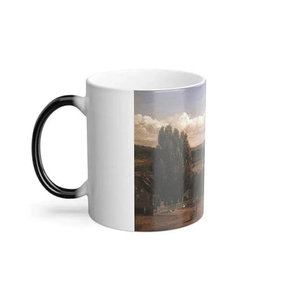 Frederic Edwin Church (1826-1900) View in Pittsford Vt -Oil on academy board - 1848 - Color Changing Mug 11oz - Go Mug Yourself