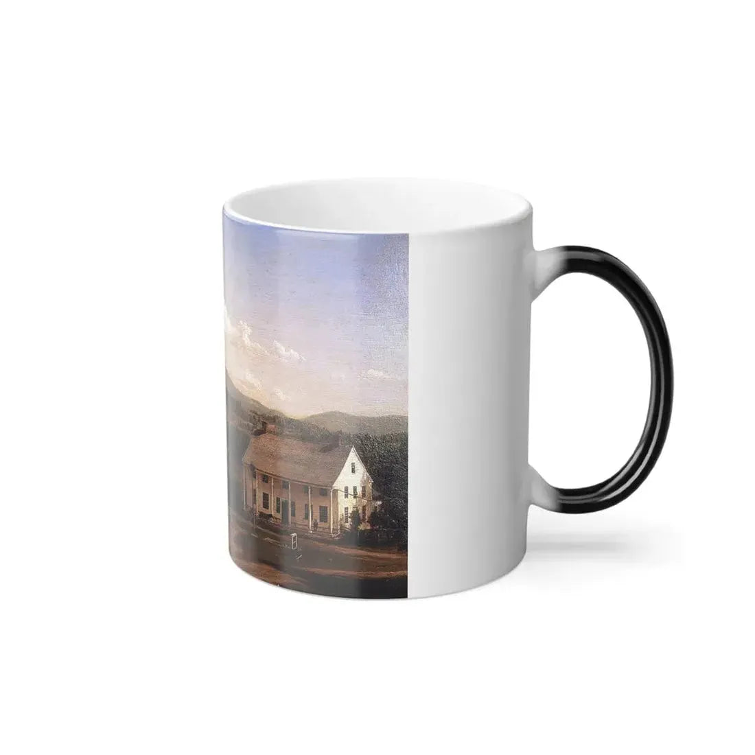 Frederic Edwin Church (1826-1900) View in Pittsford Vt -Oil on academy board - 1848 - Color Changing Mug 11oz - Go Mug Yourself