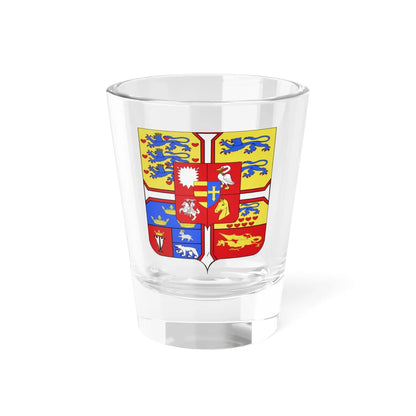 Frederic VI of Denmark Arms (Denmark) (Coat of Arms) Shot Glass 1.5oz 1.5oz - Go Mug Yourself