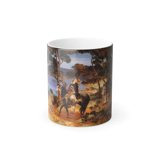 Frederick Arthur Bridgman (1847-1928) a coastal trail - Color Changing Mug 11oz-11oz-Go Mug Yourself