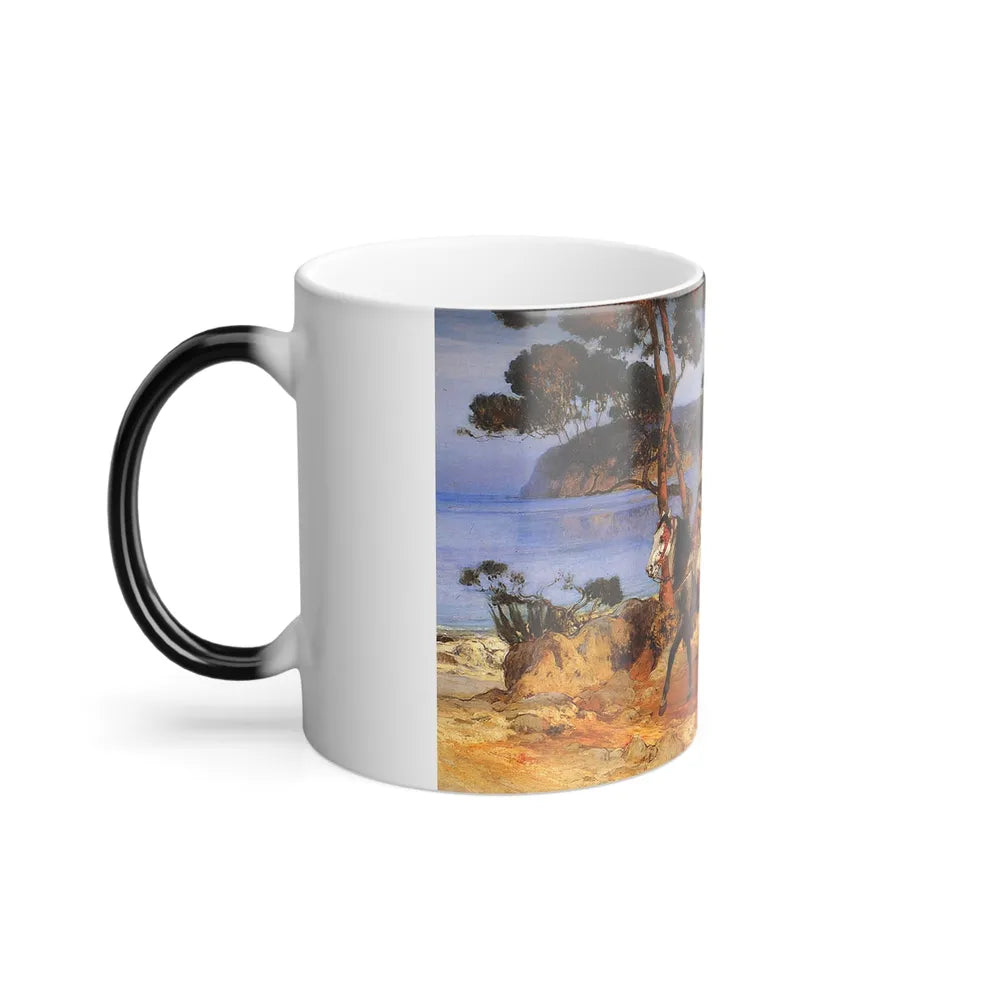 Frederick Arthur Bridgman (1847-1928) a coastal trail - Color Changing Mug 11oz-Go Mug Yourself