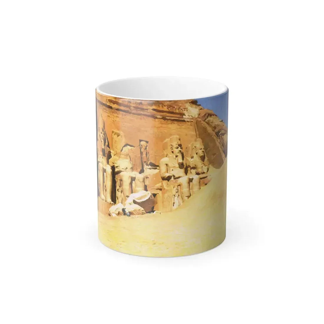 Frederick Arthur Bridgman (1847-1928) Abu Simbel - Color Changing Mug 11oz 11oz - Go Mug Yourself