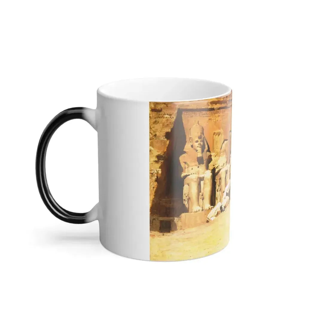 Frederick Arthur Bridgman (1847-1928) Abu Simbel - Color Changing Mug 11oz - Go Mug Yourself