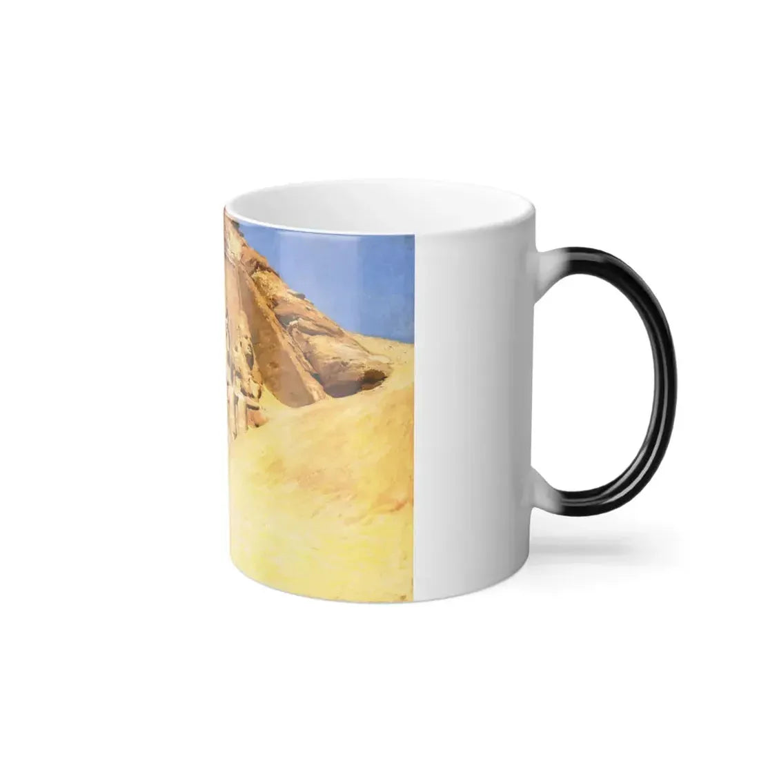 Frederick Arthur Bridgman (1847-1928) Abu Simbel - Color Changing Mug 11oz - Go Mug Yourself