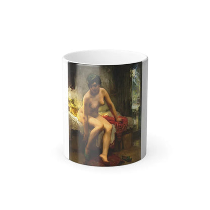 Frederick Arthur Bridgman (1847-1928) After the Bath - Color Changing Mug 11oz-11oz-Go Mug Yourself