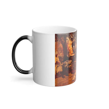 Frederick Arthur Bridgman (1847-1928) An Eastern Courtyard - Color Changing Mug 11oz-Go Mug Yourself