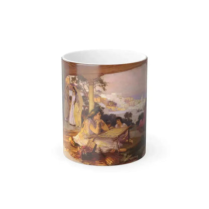 Frederick Arthur Bridgman (1847-1928) an eastern veranda - Color Changing Mug 11oz Default Title 11oz - Go Mug Yourself