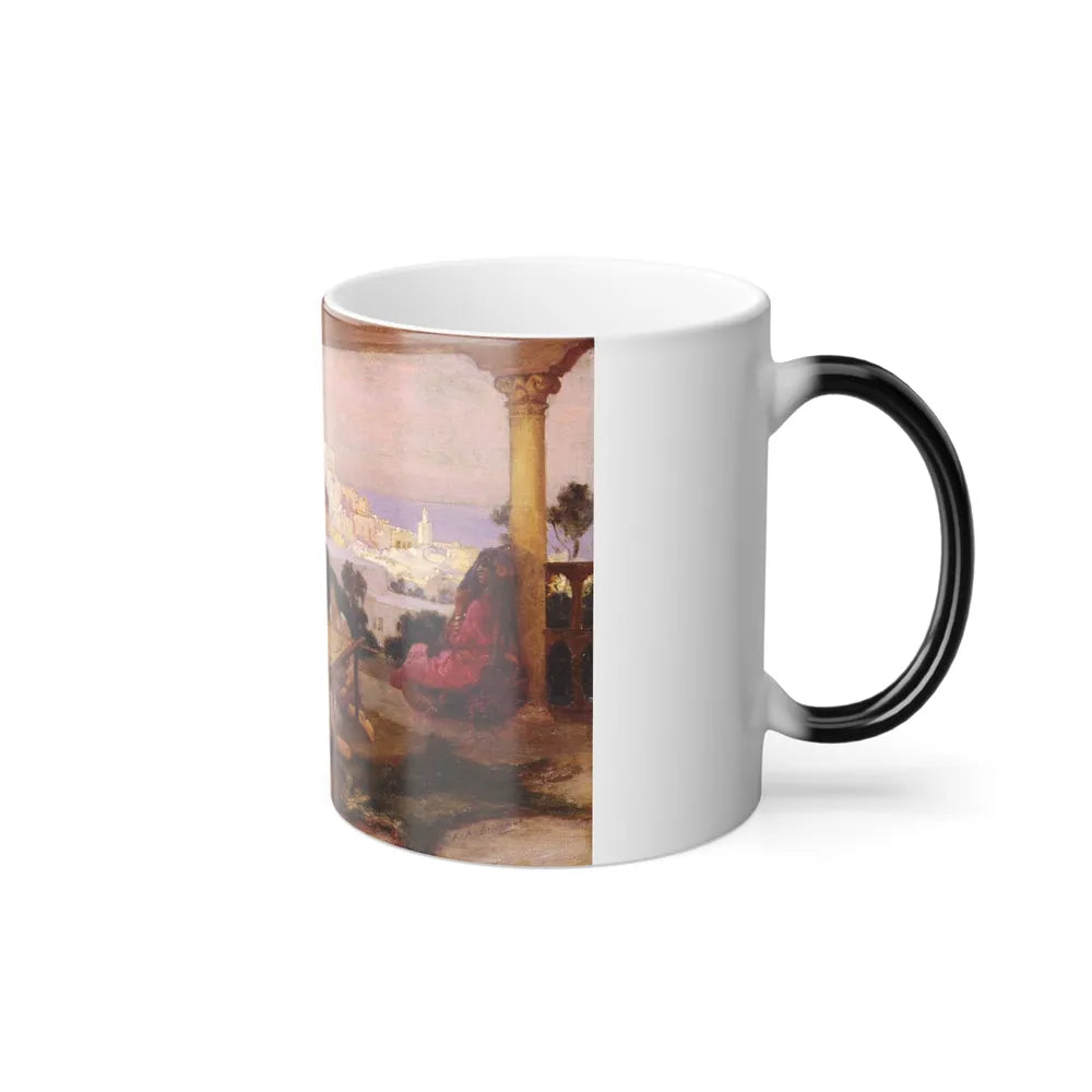 Frederick Arthur Bridgman (1847-1928) an eastern veranda - Color Changing Mug 11oz-Go Mug Yourself