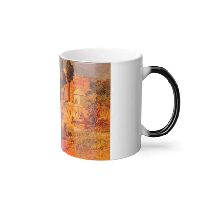 Frederick Arthur Bridgman (1847-1928) Arab Women at the Town Wall - Color Changing Mug 11oz-Go Mug Yourself