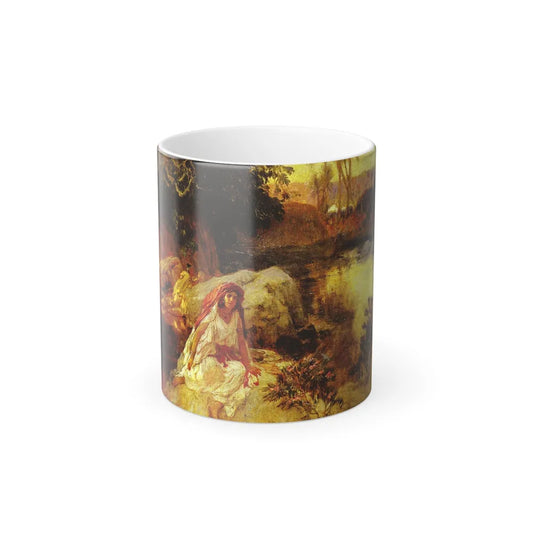 Frederick Arthur Bridgman (1847-1928) AT THE OASIS - Color Changing Mug 11oz-11oz-Go Mug Yourself