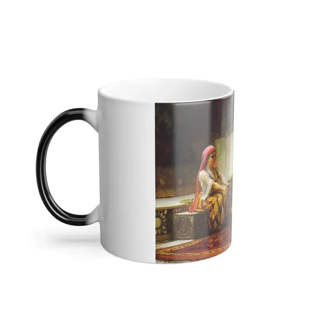 Frederick Arthur Bridgman (1847-1928) First Steps - Color Changing Mug 11oz - Go Mug Yourself