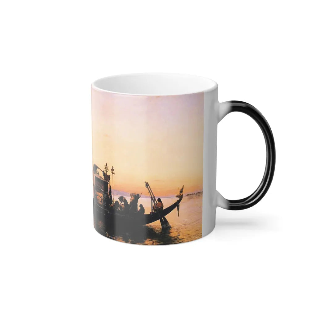 Frederick Arthur Bridgman (1847-1928) Funeral of a Mummy - 1876-77 - Color Changing Mug 11oz-Go Mug Yourself