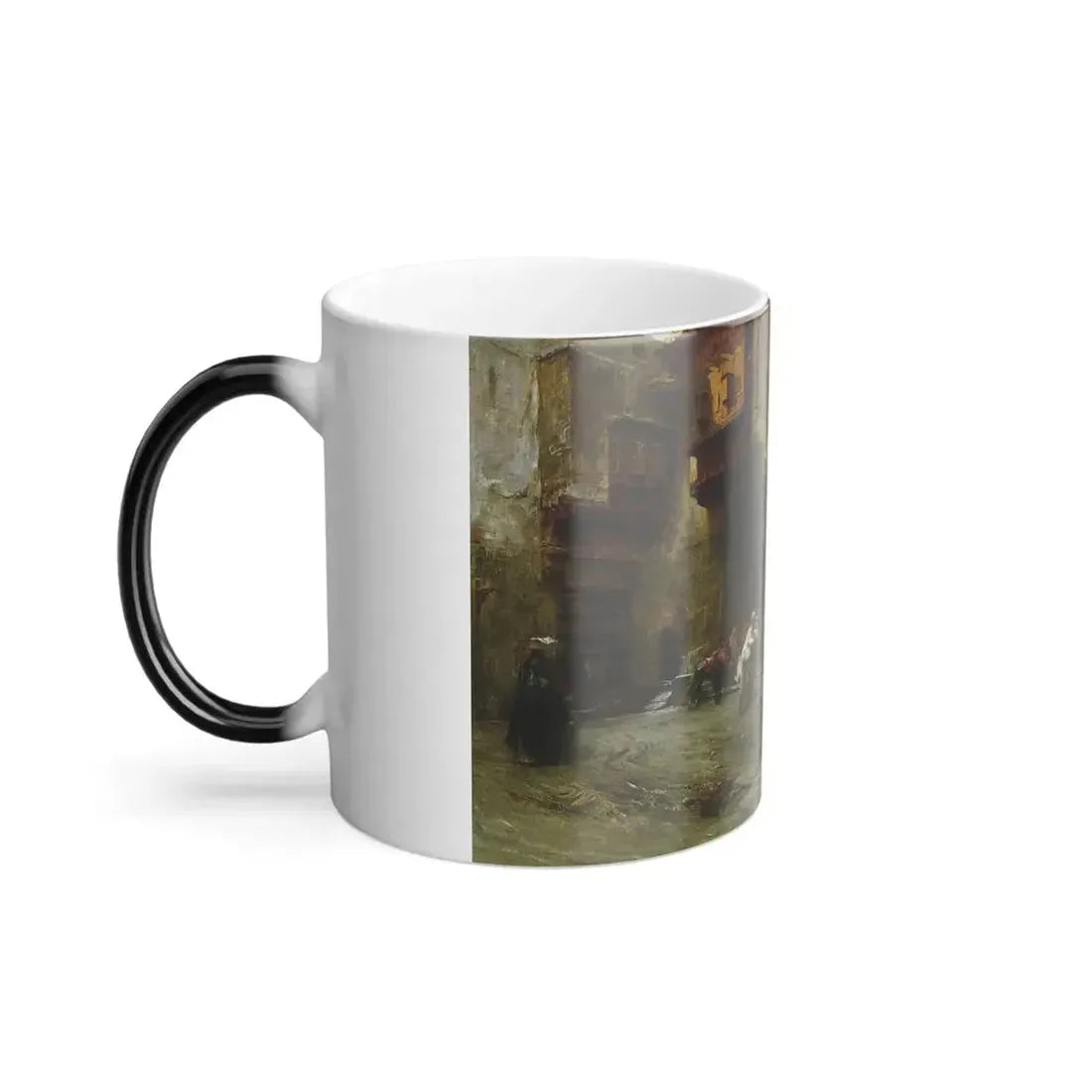 Frederick Arthur Bridgman (1847-1928) Horse Market at Cairo - Color Changing Mug 11oz - Go Mug Yourself