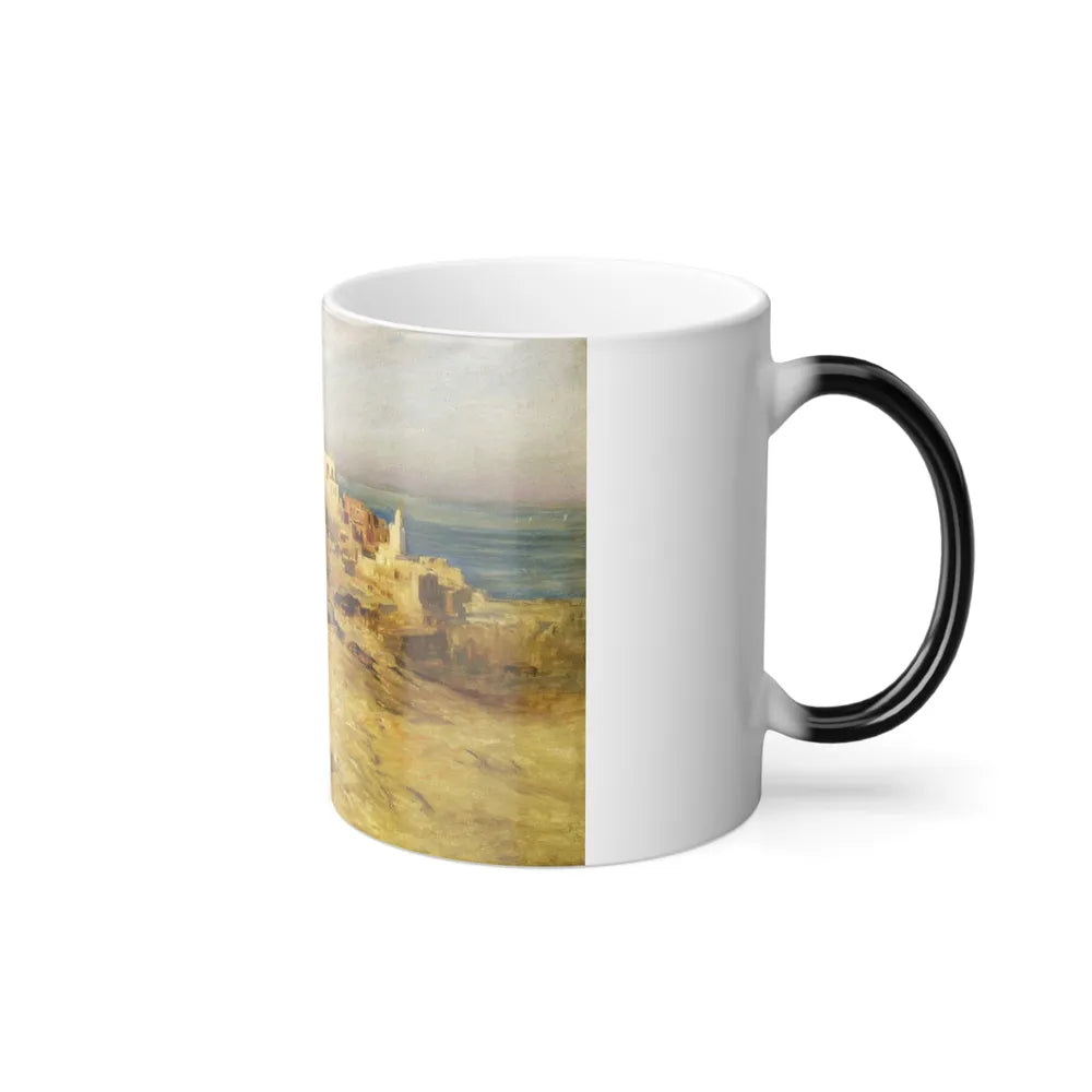 Frederick Arthur Bridgman (1847-1928) Horsemen on a Coastal Path Algier - Color Changing Mug 11oz-Go Mug Yourself